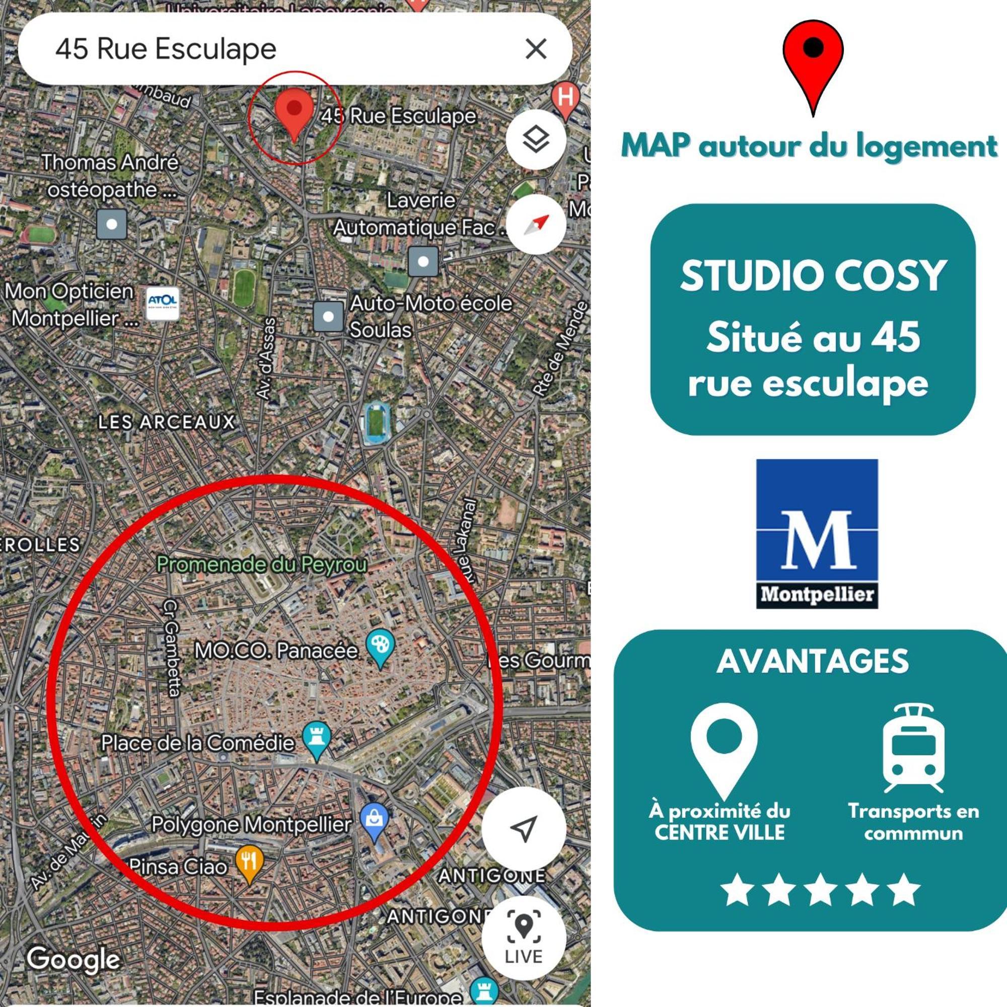 Апартаменти Cosy Studio Hopitaux-Facultes Монпельє Екстер'єр фото
